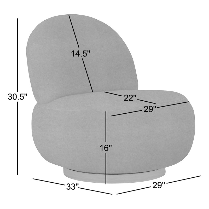 Lulu Slipper Chair, Molasses, Akiko Graphite Performance 5534-011