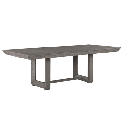 Rustic Designpc Dining Table With Separate Extension Leaf Casual Dining Room Furniture