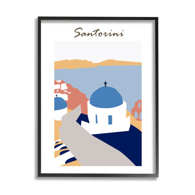 Coastal Cliff Town Santorini