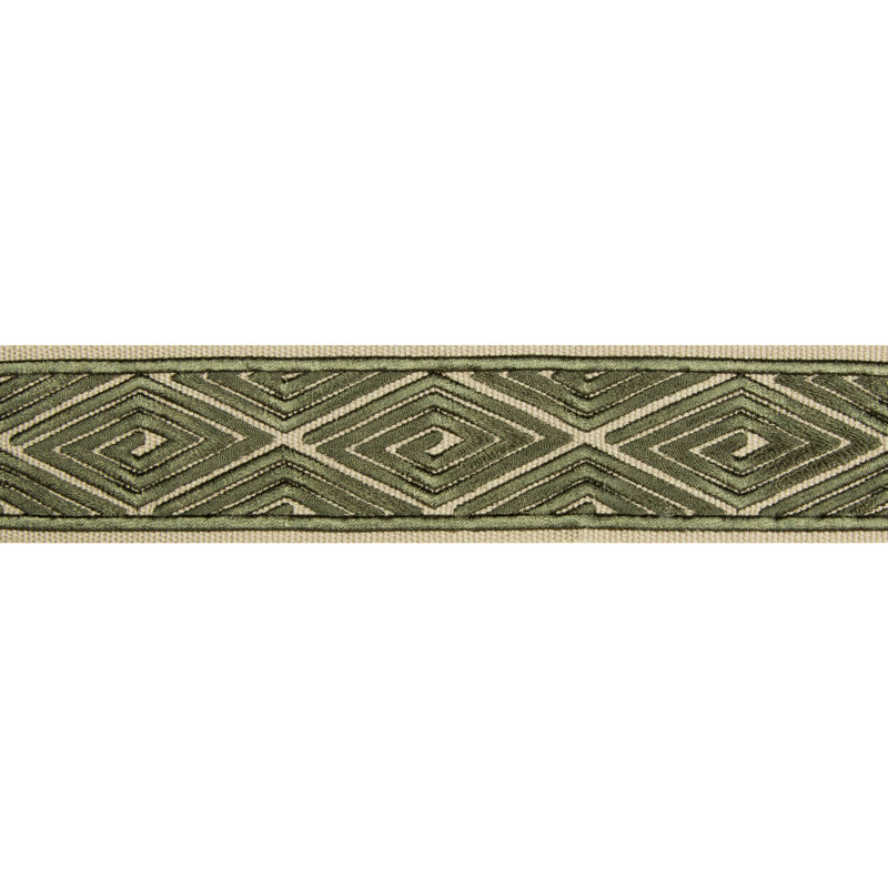 Labyrinthe Les Ensembliers Fabric, Green