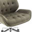 Fauteuil de direction avec siège capitonné Roosevelt - Velours vert olive