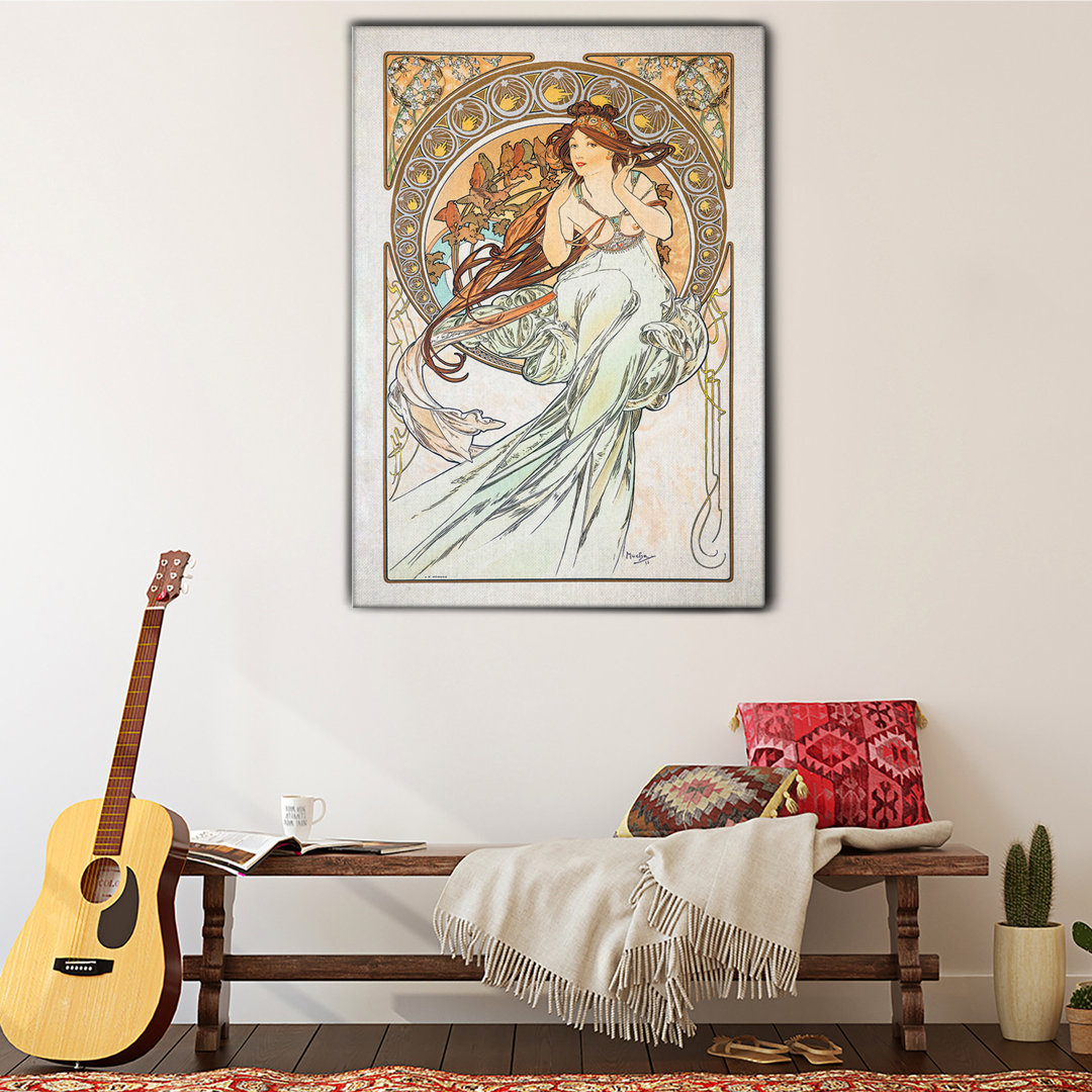 Leinwandbild Le Arti von Alphonse Mucha