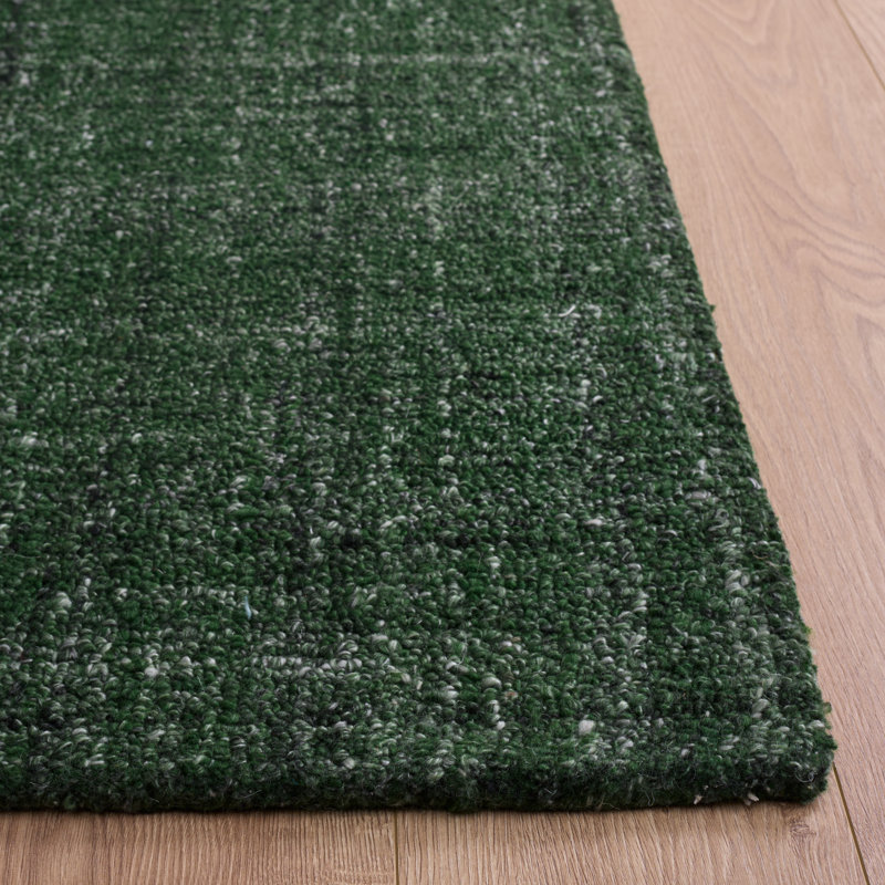 Abstract Hand Tufted Performance Solid Color Indoor Rug, Rectangle 9' x 12'