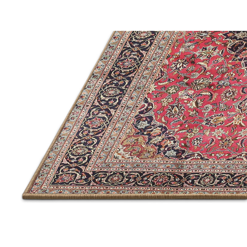 Tapis oriental brun / noir / rose, Rectangle 8 pi x 10 pi