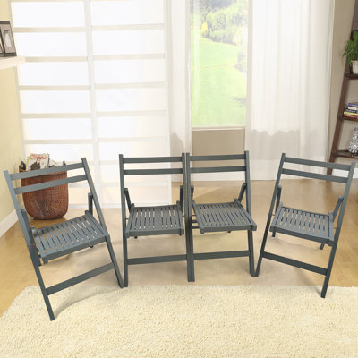 Ensemble polyvalent de chaises pliantes en bois pour diverses occasions