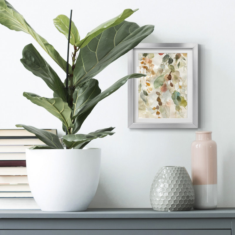 Neutral Spring II, reproduction encadrée, Blanc, Papier avec cadre argenté