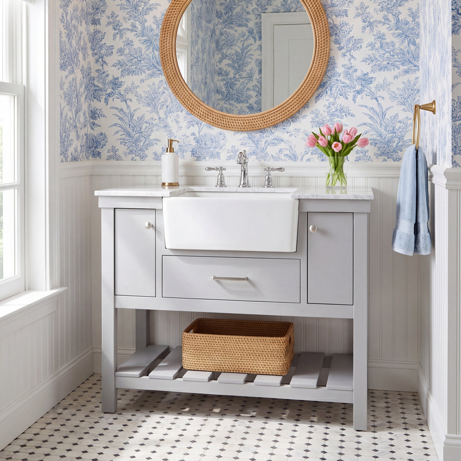 Pelaghia 42'' Single Bathroom Vanity, Gray