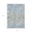 HomeRoots 8' X 10' Sky Blue And Denim Blue Geometric Washable Indoor Outdoor Area Rug