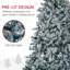 Arbre de Noël artificiel enneigé 7,5 pi