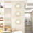 3 Pack Metal Mirrors For Wall Sunburst Wall Mirrors Home Décor Decorative Hanging Wall Art For Living Room Bedroom Entryway (Gold, Sunburst)