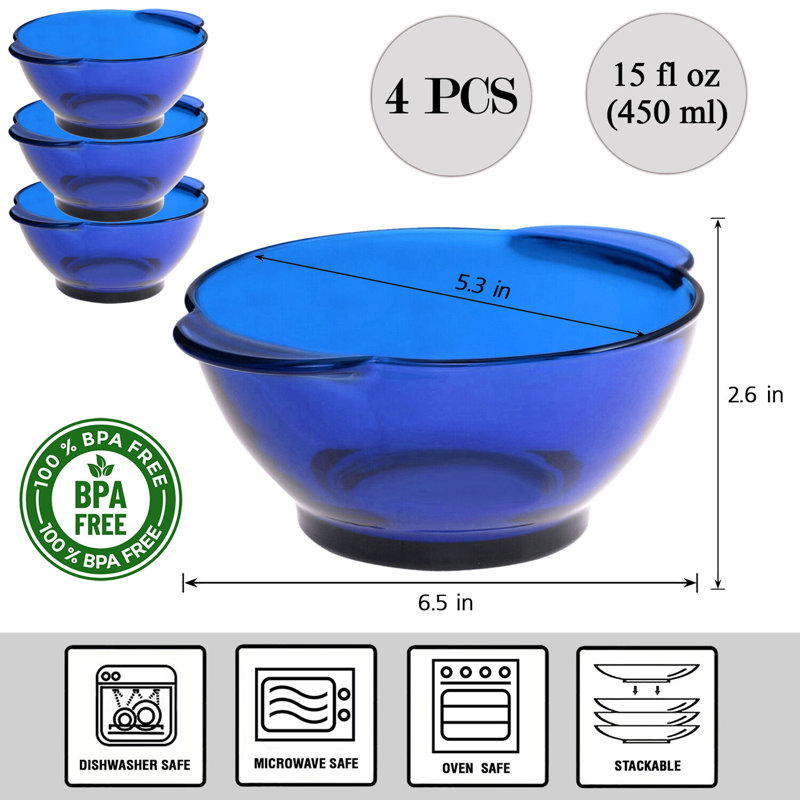 Bol quotidien en verre Lakevia 5,3 po, Bleu