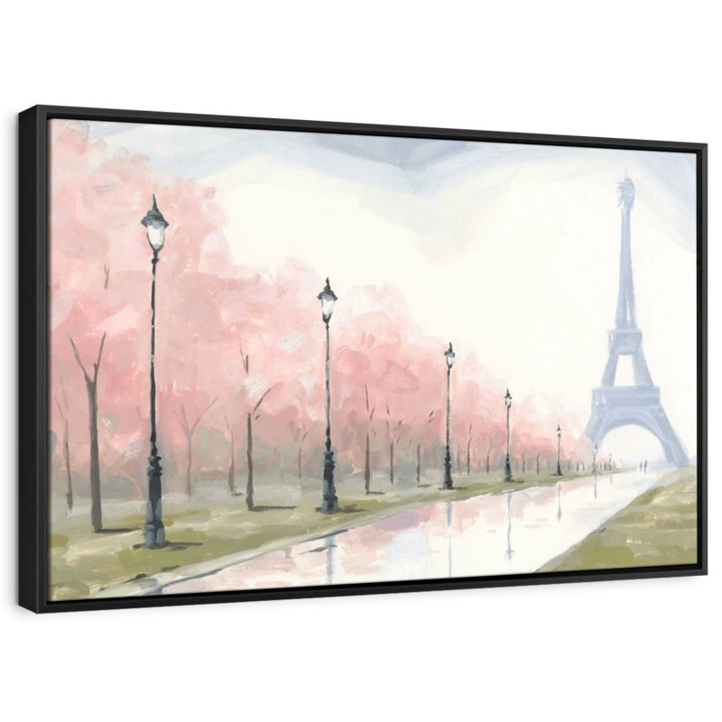 «Paris Au Printemps I», reproduction sur toile, H 9 po x l 13 po