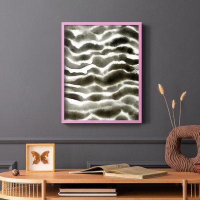 Jungle Stripe I, reproduction encadrée - bois massif