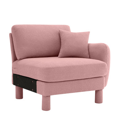 Lucas RSF Sofa W/Pillow Polyester -Pink