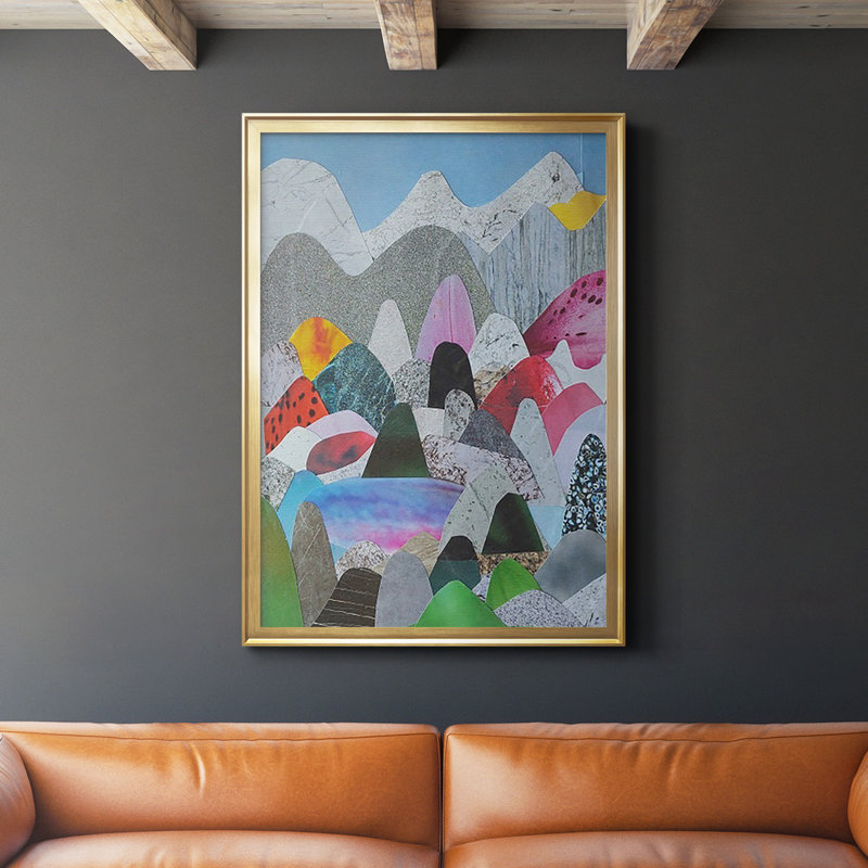 Utah Mountains par Coco Good Print, H 36,5 po x l 26,5 po x P 1 po, Encadrement doré