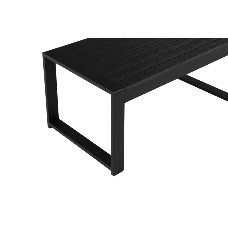 Table basse en plastique Aynura, Noir