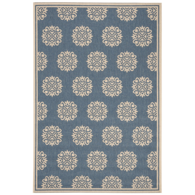 Goodson Geometric Hand Woven Indoor / Outdoor Area Rug