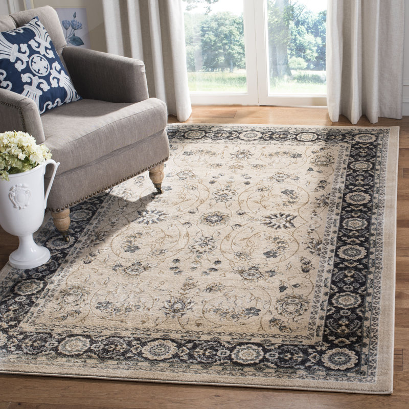 Klose Performance Oriental Rug, Rectangle 3'3" x 5'3", Beige/Black