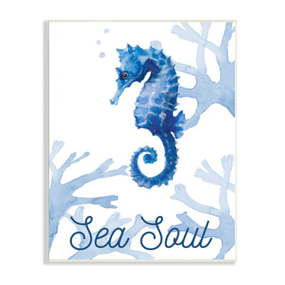 Sea Soul Sentiment Blue Seahorse Ocean