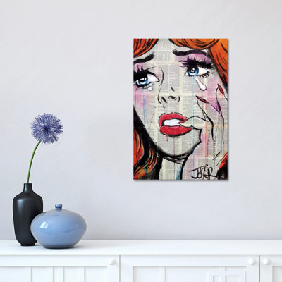 Retro Pop Tears 1 Piece Wrapped Canvas Wall Art
