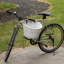 Panier avant en osier pour vélo-206961221