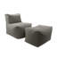 Pouf extérieur - Bois flotté et sable-13430971