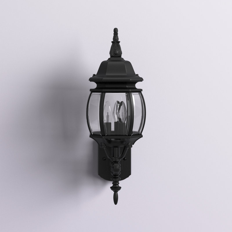 Lanterne murale d'extérieur 3 lumières Aquilar, Noir