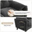 Chenille 2-Seater Sofa with Soft Cushioned Seat, Pillow-Style Armrests and Side Storage Pocket, Space-Saving Design-1155748599
