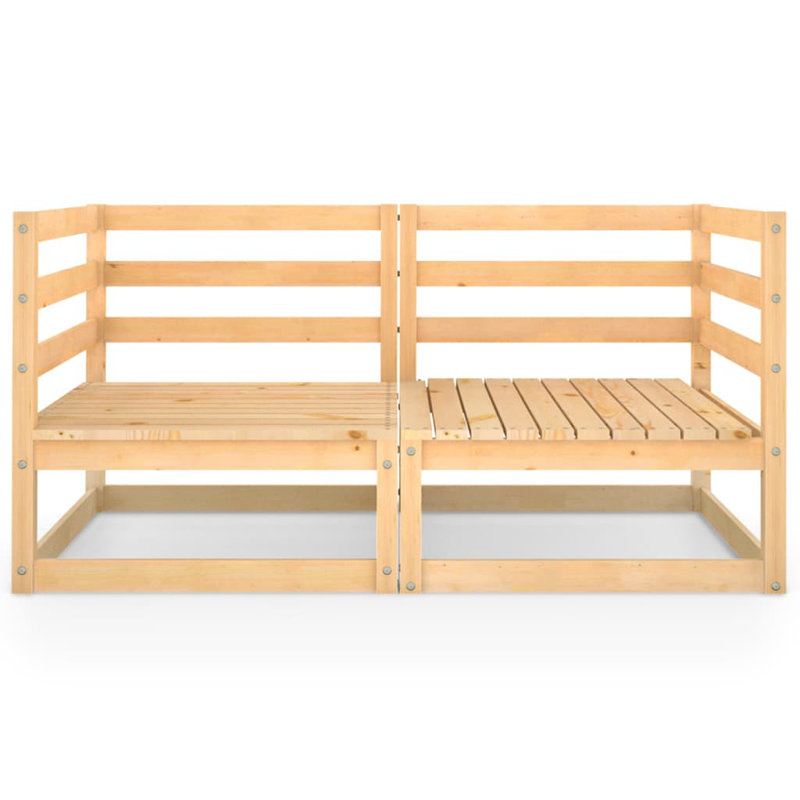 Dylahn 140cm Wide Pine Loveseat, Brown