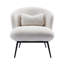Chaise d'appoint rembourrée avec pieds en métal-2068860286