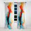 Aguinaldo - Peinture - Rideau abstrait en velours occultant - 1 panneau-716749414