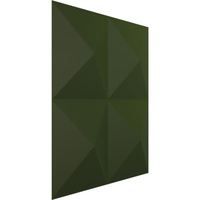 Panneau mural décoratif 3D à 3 tiroirs l 11 7/8 po x H 11 7/8 po Tirana EnduraWall, métallique vieilli universel (couvre 0,98 pi2)