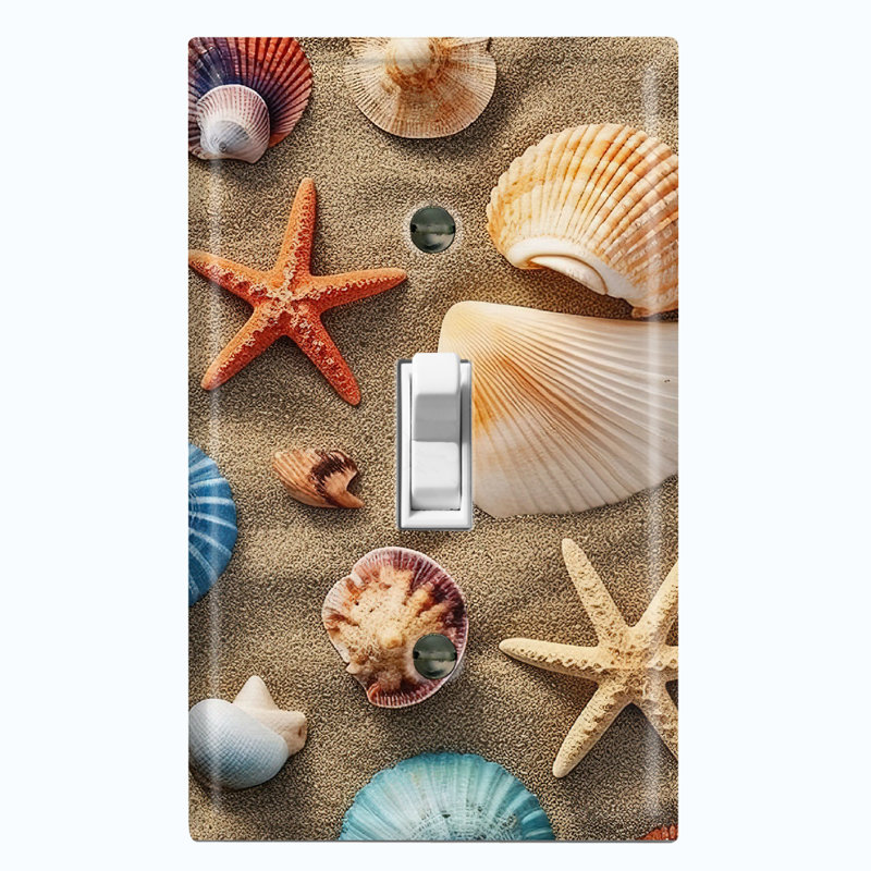 Nature Themed 1 - Gang Toggle Light Switch Standard Wall Plate