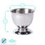 Argon Tableware 2x Stainless Steel Egg Cups