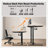 59" L Shaped Standing Desk for Home Office,Electric Height Adjustable Desk With Memory Controller,Easy to Assemble-1122300751-1122300739