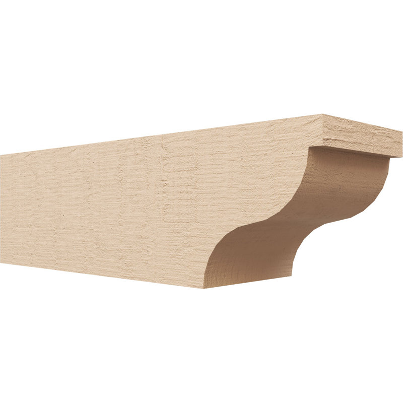Garner Woodgrain TimberThane Rafter Tail, Primed Tan, 6" H x 20" W x 6" D