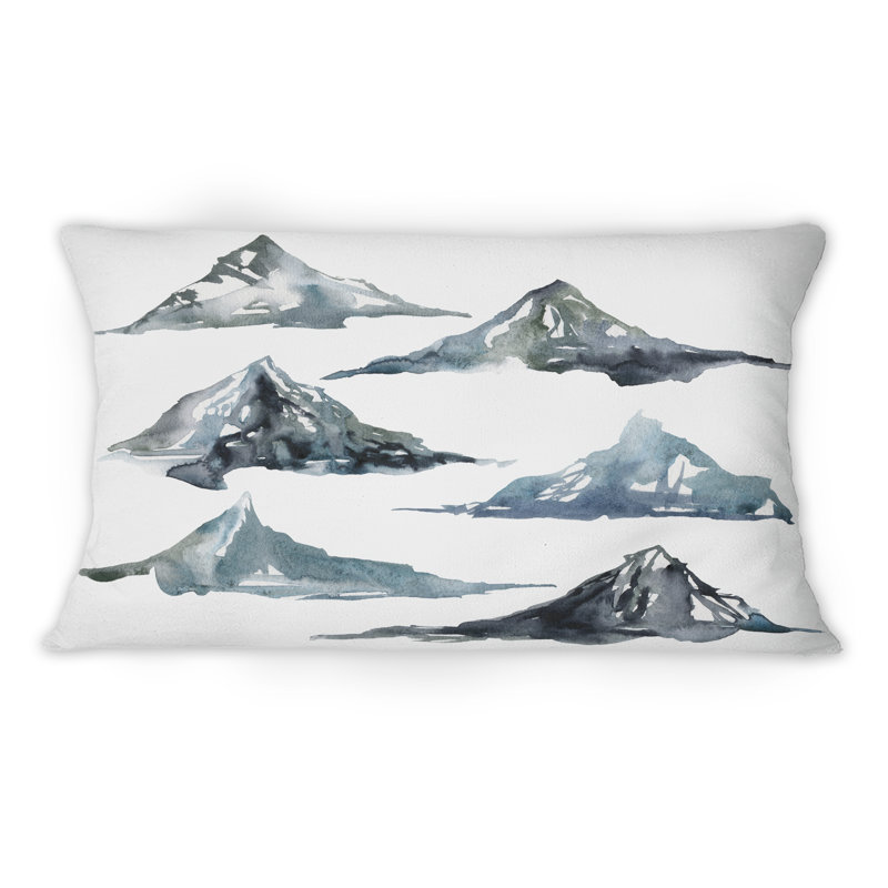 Coussin Minimalistic Gouache Landscape III - Modern Printed
