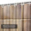 Carreau d'art mural brun en marbre rustique avec 12 crochets-575600681