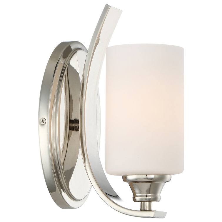 Latitude Run Edgebrooke Polished Nickel Vanity Light