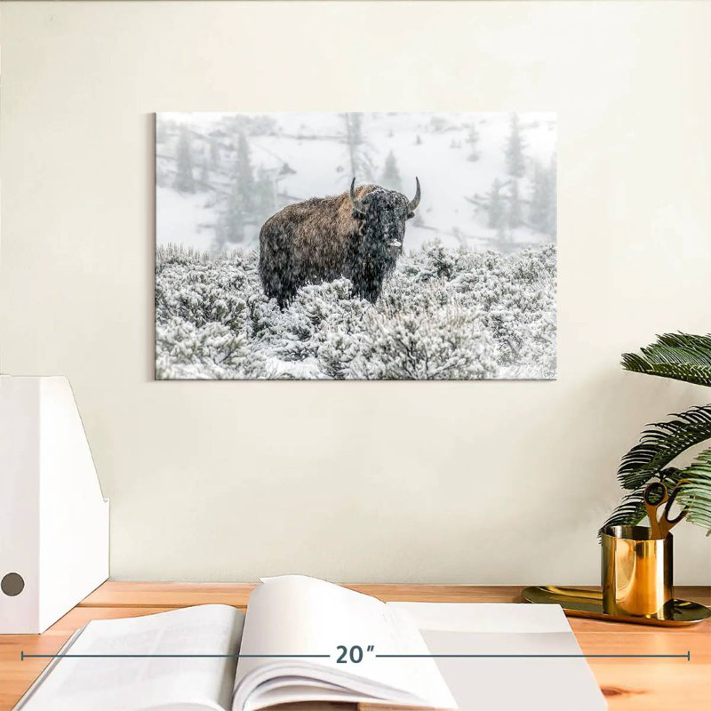 Brampt Lamar Valley Bison, 8" H x 12" W