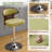 Adjustable Swivel Bar Stools, Waterproof Cat Paw Leather, Set of 4for Kitchen & Home Bar.-850071837