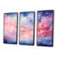 Rose et bleu pastel coloré ciel II - art mural ciel-964265160-964265166