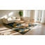 Antique Ningxia Small Scatter Size Wool Gold Rug