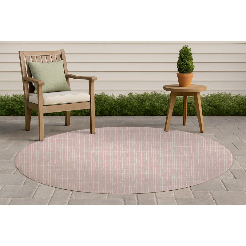 Tapis extérieur antidérapant Snow Fence, Rond 5 pi