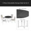 Ensemble de table de salle à manger extensible 5 pièces pour 4 personnes, table de salle à manger ronde pour 4 personnes avec chaises rembourrées, ensemble de table de cuisine de ferme avec rallonge amovible pour la salle à manger et la cuisine-644298827-644298829
