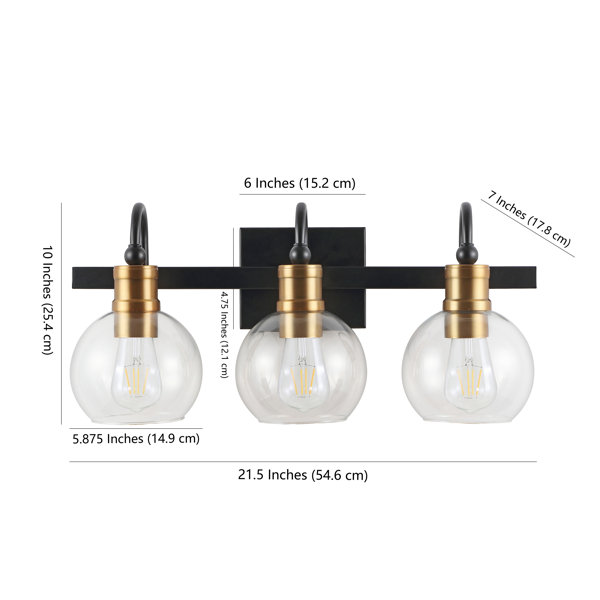 Everly Quinn Escondido 3 - Light Vanity Light & Reviews | Wayfair