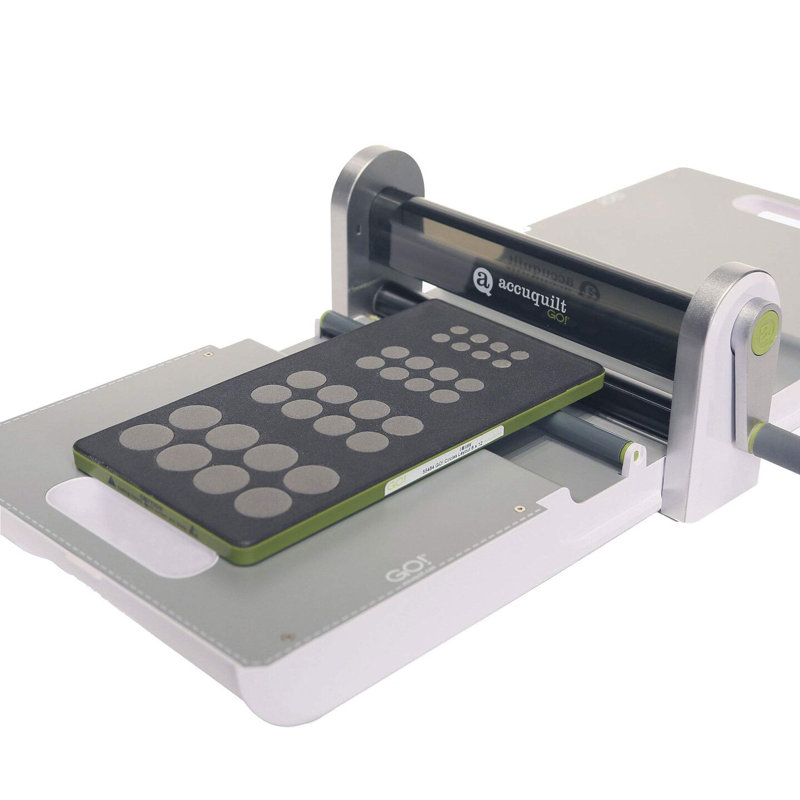 AccuQuilt GO! Matrice de découpe circulaire en tissu avec cercles de 1/2 po, 3/4 po, 1 po et 1-1 / 4 po pour les projets d'appliques