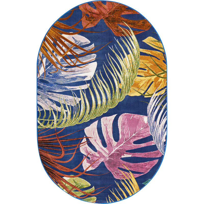 Tapis de campagne Country & Floral, Ovale 5 pi 3 po x 7 pi 10 po