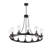 Barfleur 12-light Rustic Large Wagon Wheel Chandelier