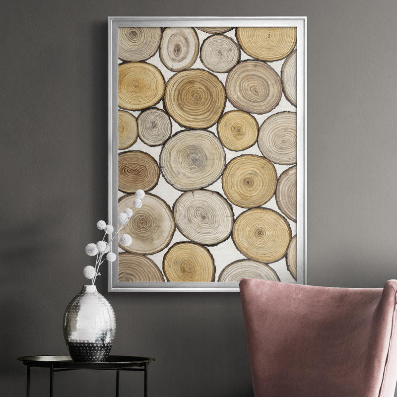 Tree Tree Study I - cadre photo, impression sur toile, Argent, H 42,5 po x l 30,5 po x P 1 po